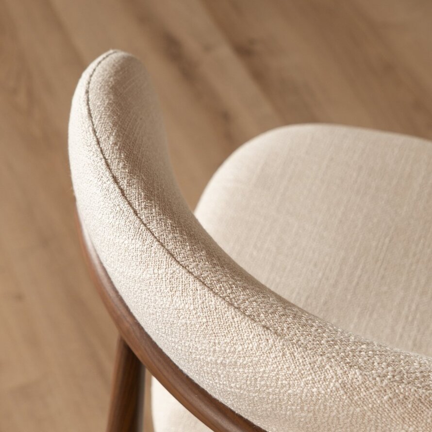 Barhocker Lara Leinen off white 70 cm