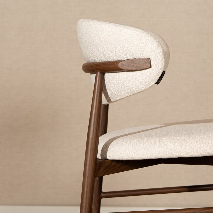 Barhocker Lara Leinen off white 70 cm