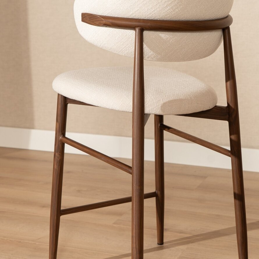 Barhocker Lara Leinen off white 70 cm