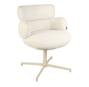 Bronx71 Stuhl Coco drehbar Stoff meliert beige