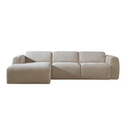 Bronx71 Ecksofa Maine Chenille beige links