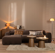 Bronx71 Ecksofa Maine Chenille braun links