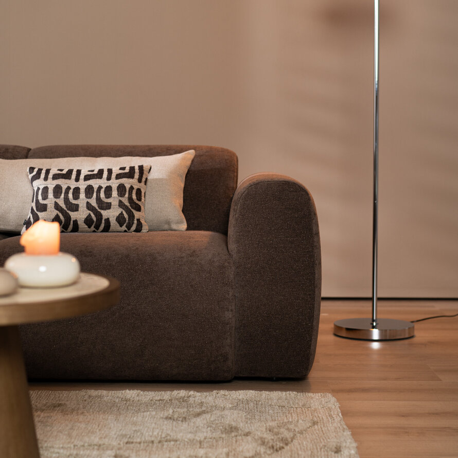 Ecksofa Maine Chenille braun links