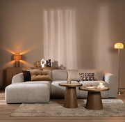 Bronx71 Ecksofa Maine Stoff taupe links