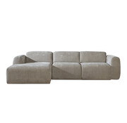 Bronx71 Ecksofa Maine Stoff taupe links