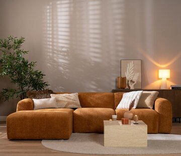 Bronx71 Ecksofa Maine Bouclé terrakotta links