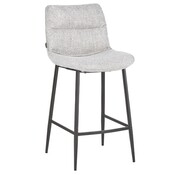 Bronx71 Barhocker Trevi Stoff off white/braun 68 cm
