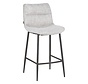 Barhocker Trevi Stoff off white/braun 68 cm