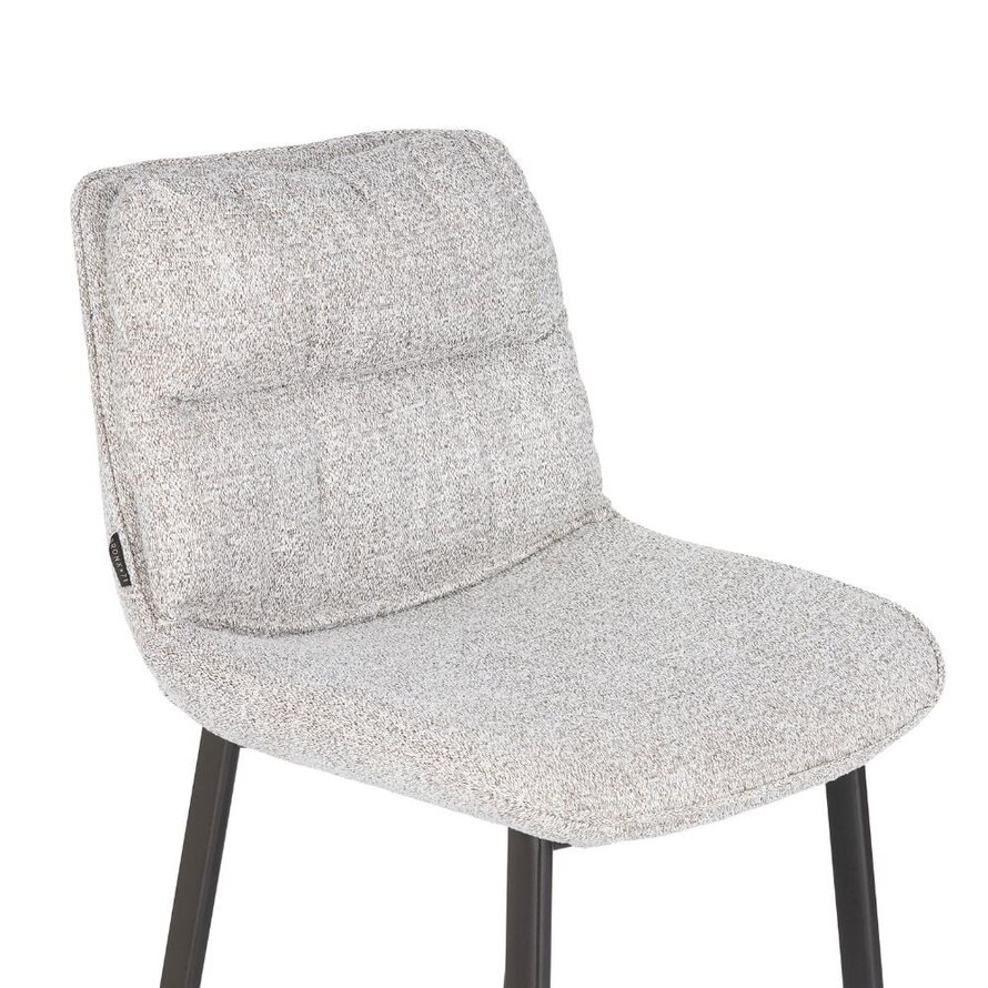 Barhocker Trevi Stoff off white/braun 68 cm