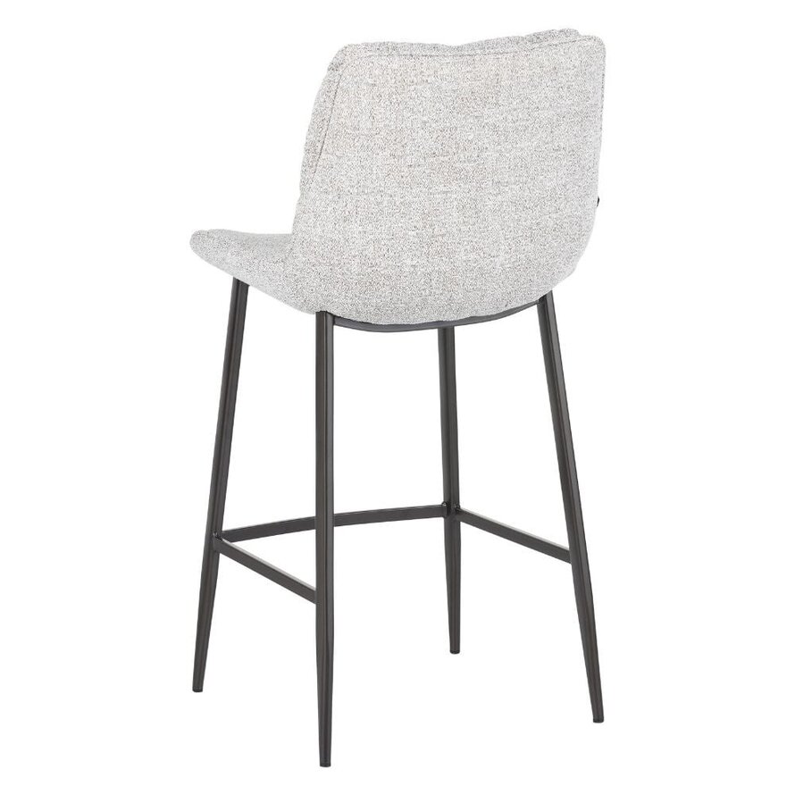 Barhocker Trevi Stoff off white/braun 68 cm