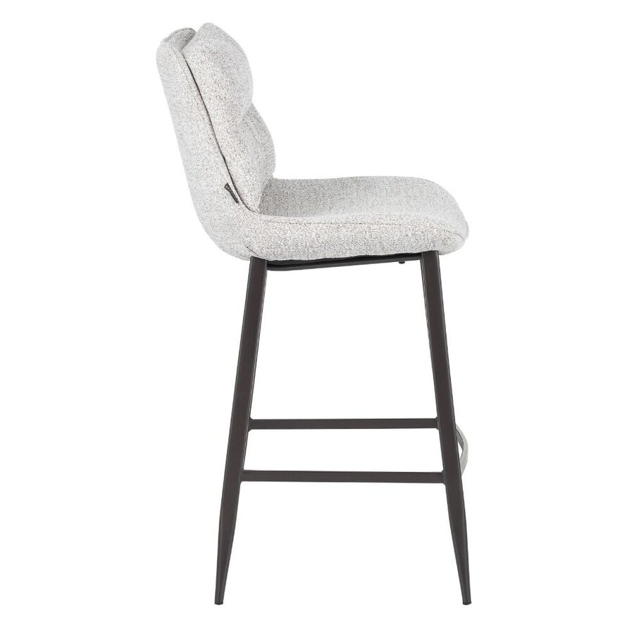 Barhocker Trevi Stoff off white/braun 68 cm