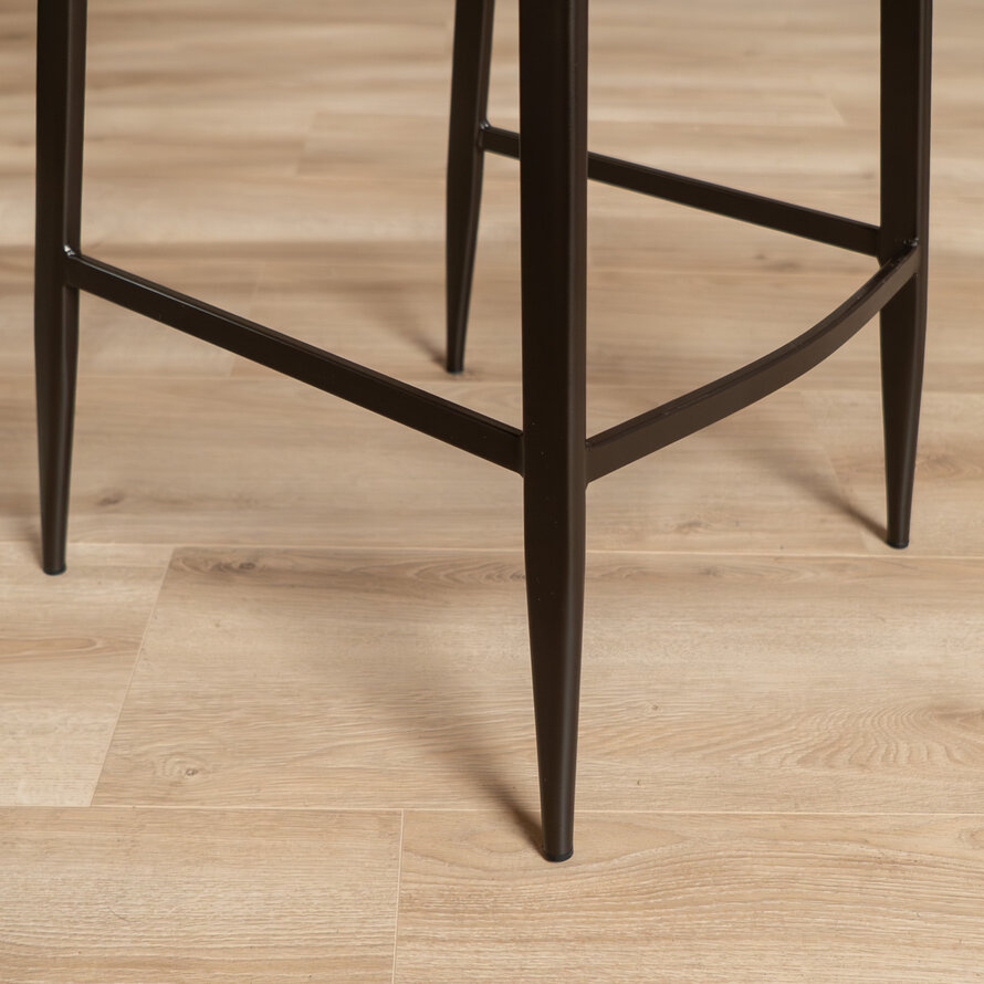 Barhocker Trevi Samt taupe 68 cm