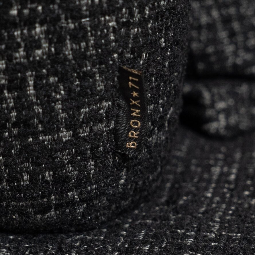 Sessel Fallon drehbar melierter Stoff schwarz