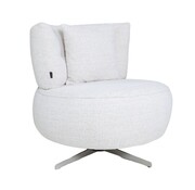 Bronx71 Sessel Fallon drehbar melierter Stoff beige