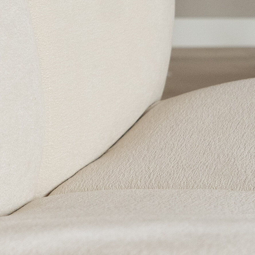 Sessel Lise drehbar Chenille off white