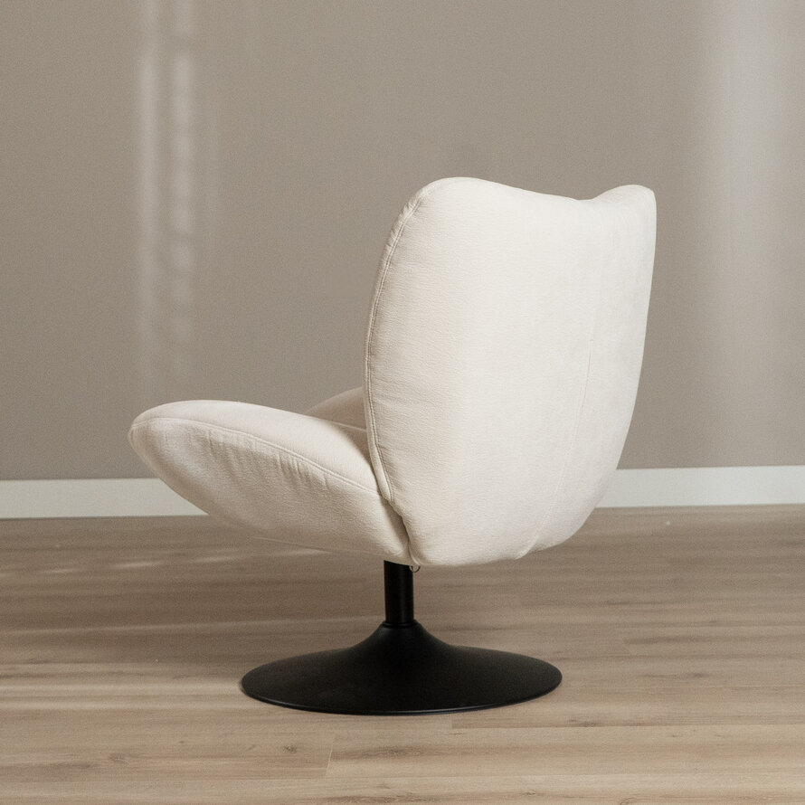 Sessel Lise drehbar Chenille off white