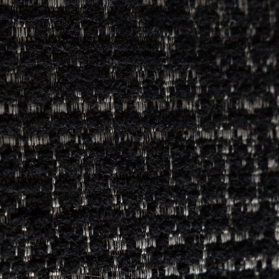 Sessel Gino drehbar melierter Stoff schwarz