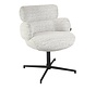 Stuhl Coco drehbar Stoff meliert off white/ schwarz