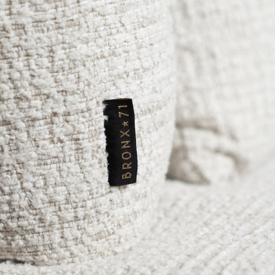 Sessel Fallon drehbar melierter Stoff beige