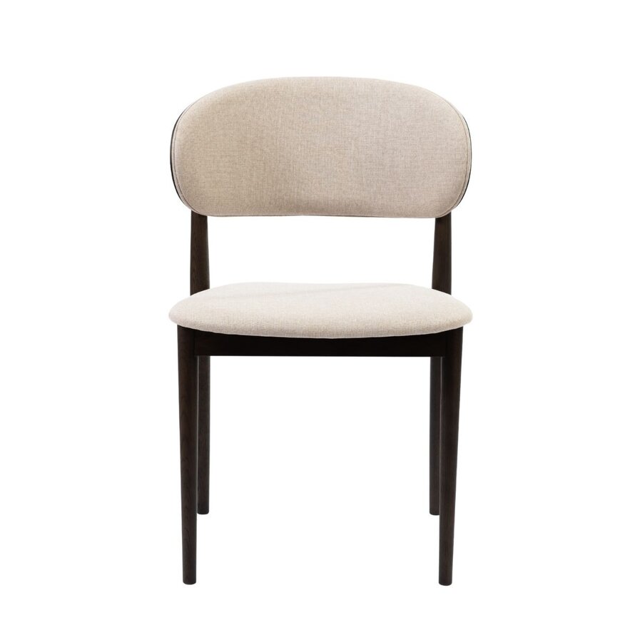 Stuhl Bohdi Eiche dunkel / off white