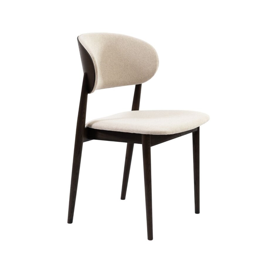Stuhl Bohdi Eiche dunkel / off white