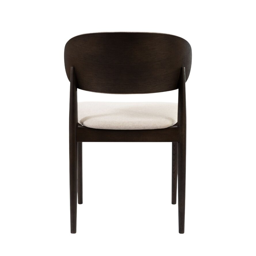 Stuhl Bohdi Eiche dunkel / off white