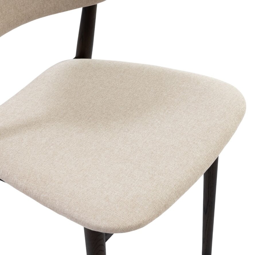 Stuhl Bohdi Eiche dunkel / off white