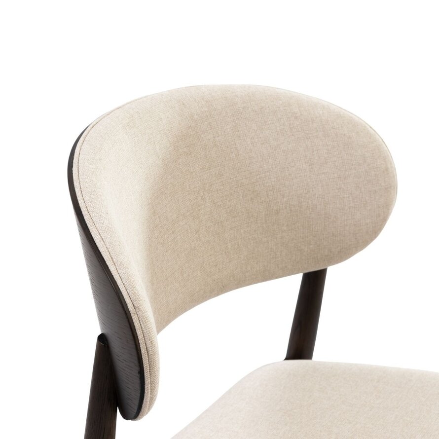 Stuhl Bohdi Eiche dunkel / off white