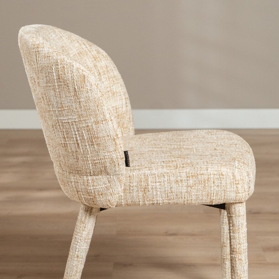 Stuhl Charlie Chenille beige