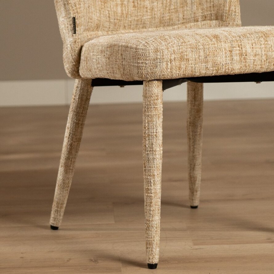 Stuhl Charlie Chenille beige