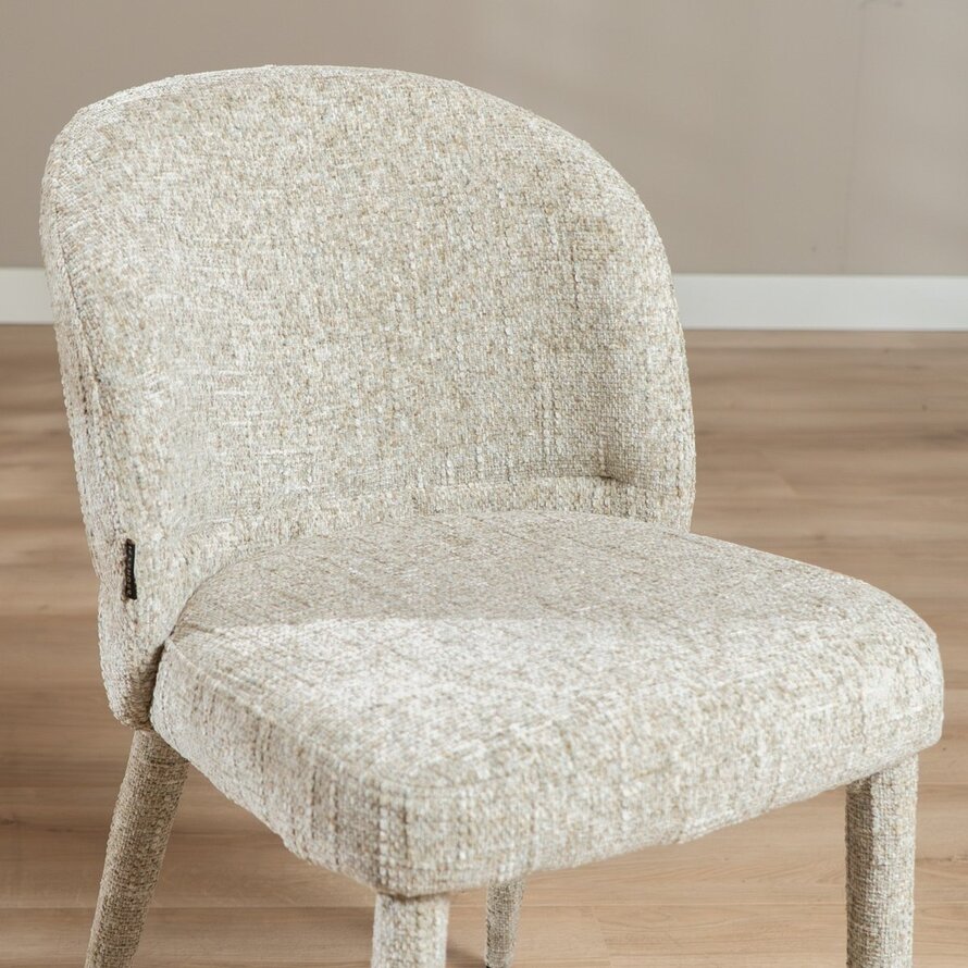 Stuhl Charlie Chenille taupe