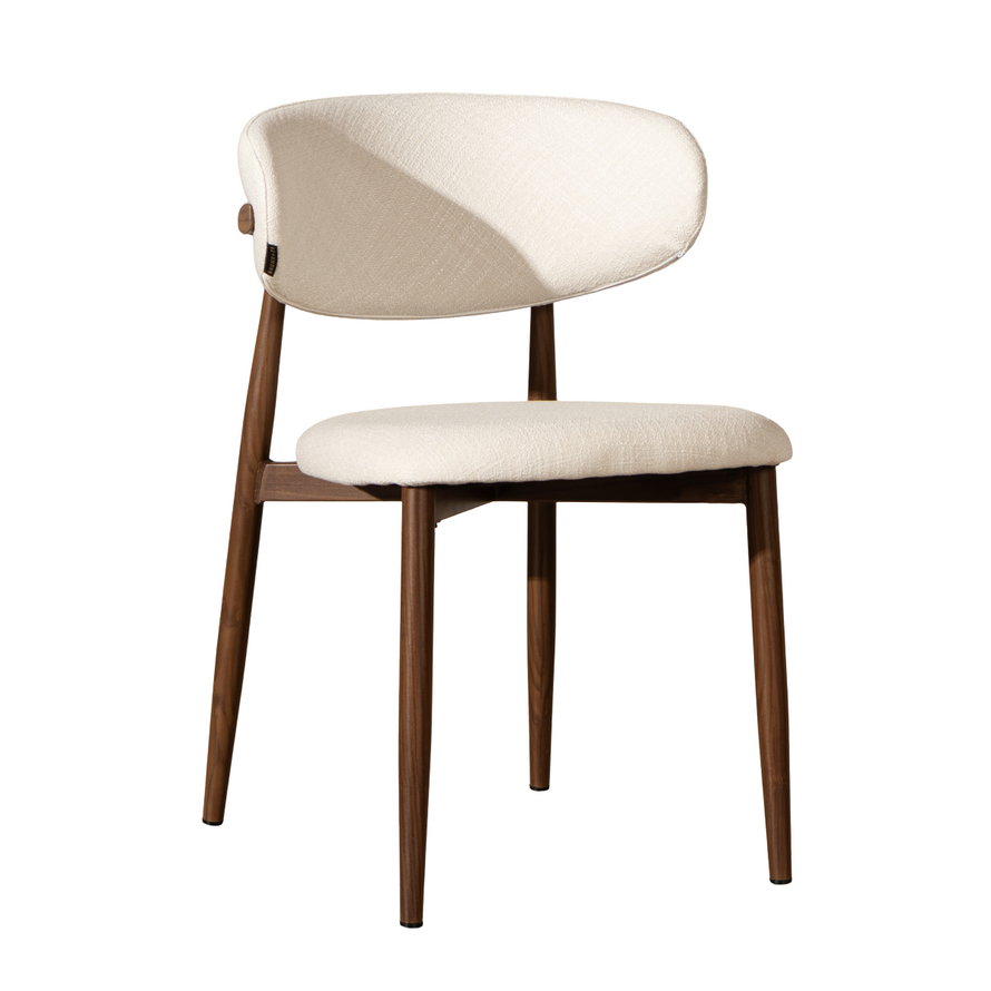 Stuhl Lara Leinen off white