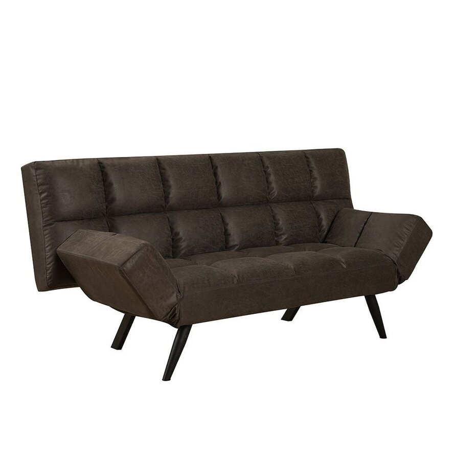Schlafsofa 1,5-Sitzer  Timo Eco-Leder anthrazit