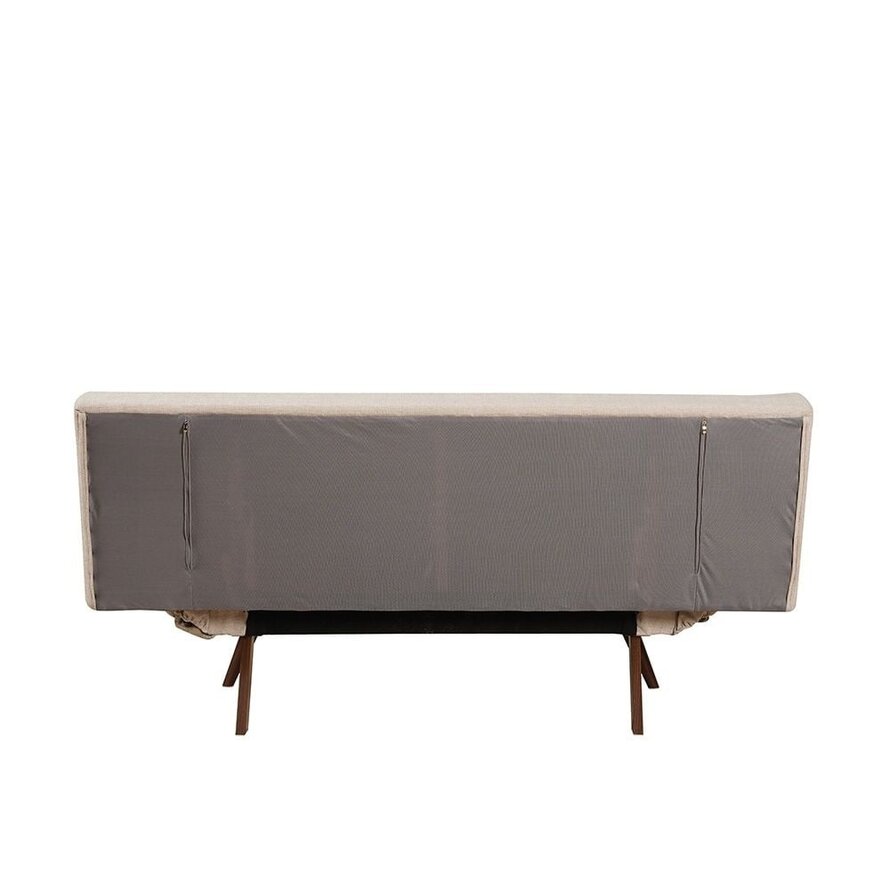 Schlafsofa 1,5-Sitzer Timo recycelter Stoff beige