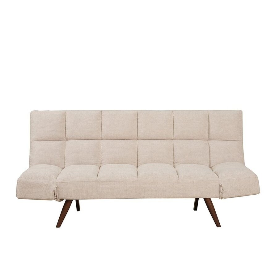 Schlafsofa 1,5-Sitzer Timo recycelter Stoff beige
