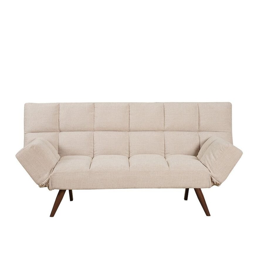 Schlafsofa 1,5-Sitzer Timo recycelter Stoff beige