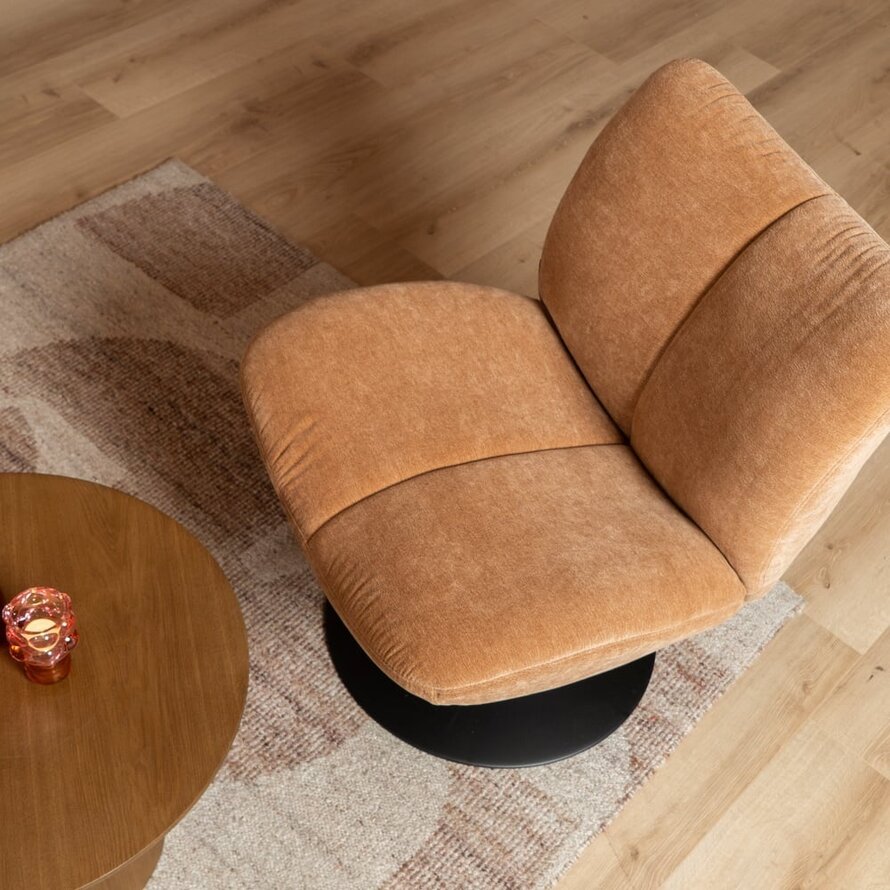 Sessel Lise drehbar Chenille terracotta