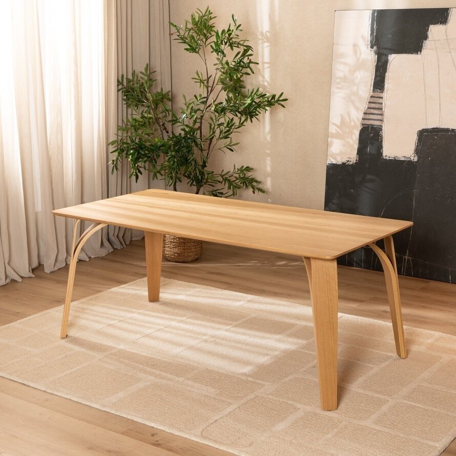 Esstisch Flint Eiche Natur 180 x 90 cm