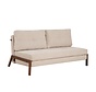 Schlafsofa 2-Sitzer Mikko recycelter Stoff beige
