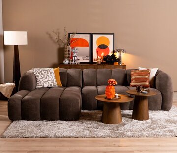 Bronx71 Ecksofa Luca Chenille braun links