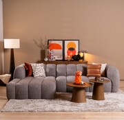 Bronx71 Ecksofa Luca Bouclé braun/grau links