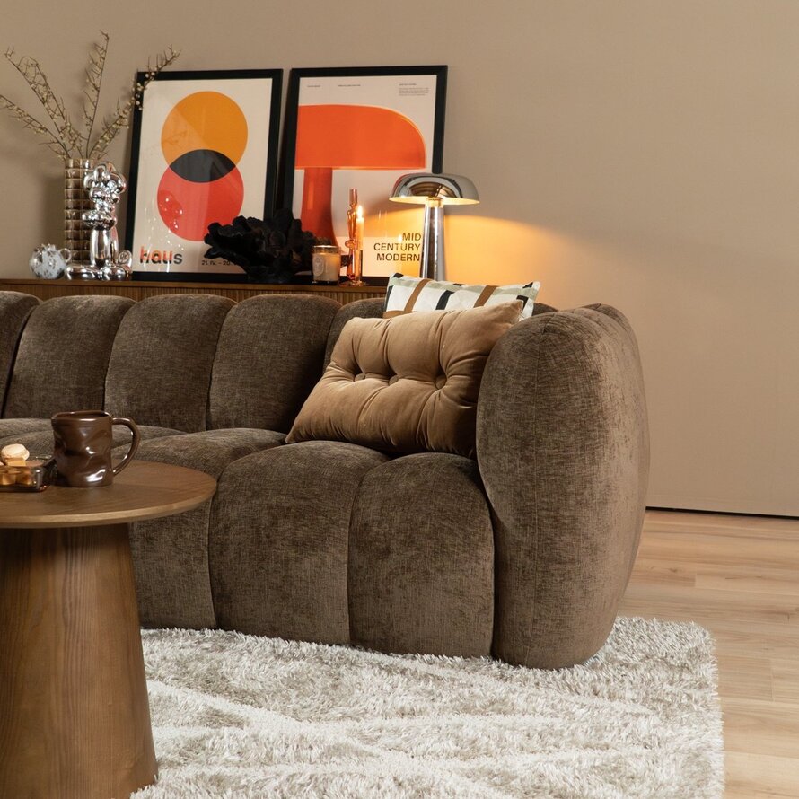 Ecksofa Luca Chenille mocha links