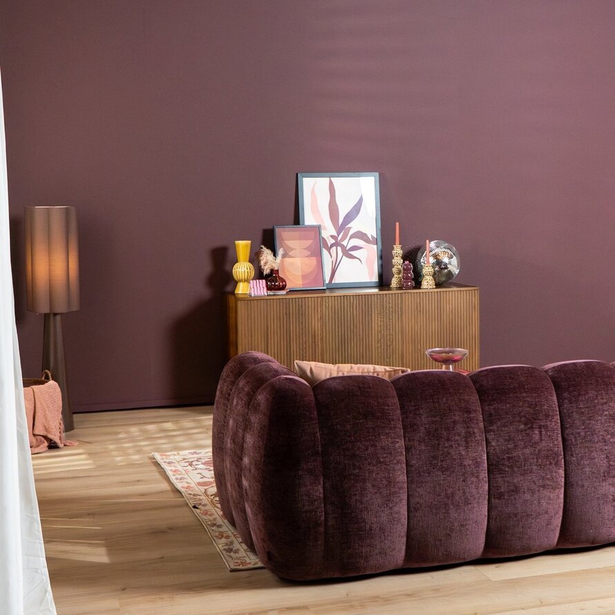 Ecksofa Luca Chenille lila links