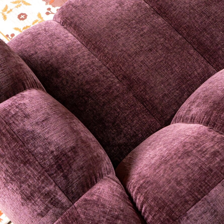 Ecksofa Luca Chenille lila links