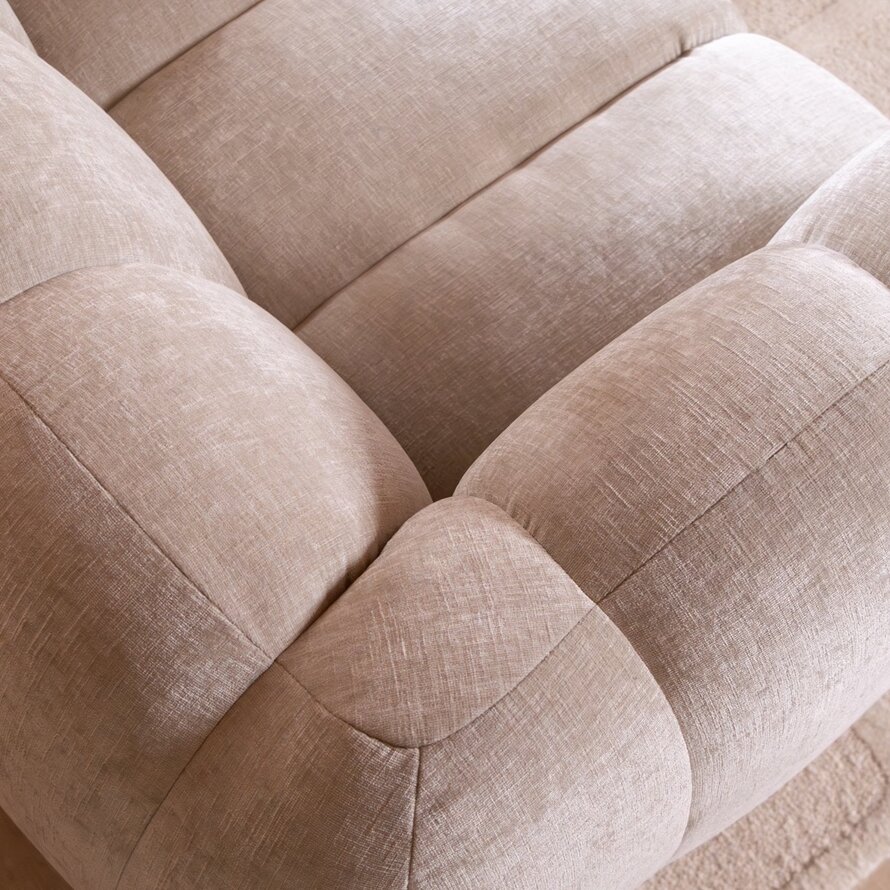 Ecksofa Luca Chenille sand rechts