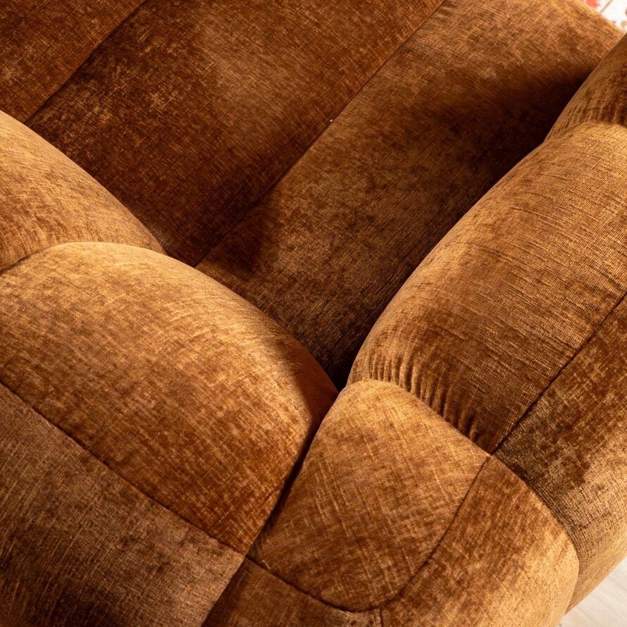 Ecksofa Luca Chenille kupfer rechts