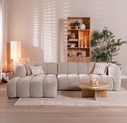 Bronx71 Ecksofa Luca Chenille sand links