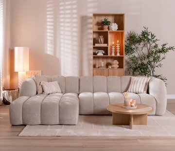 Bronx71 Ecksofa Luca Chenille sand links