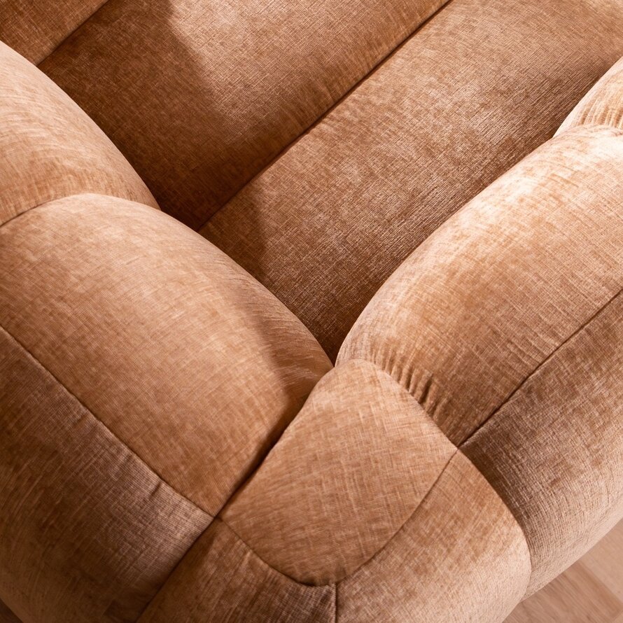 Ecksofa Luca Chenille peach rechts