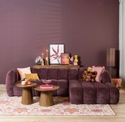 Bronx71 Ecksofa Luca Chenille lila rechts